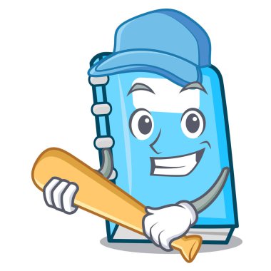 Oyun beysbol eğitim karakter karikatür tarzı