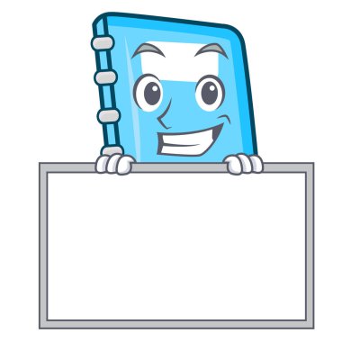 Yönetim Kurulu eğitim karakter karikatür tarzı ile sırıtarak