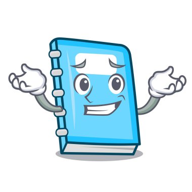 Sırıtan eğitim karakter karikatür tarzı