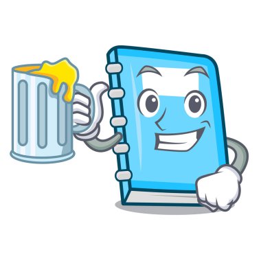 Suyu eğitim maskot karikatür tarzı ile