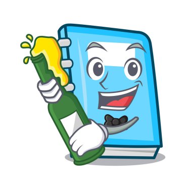 Bira eğitim maskot karikatür tarzı ile