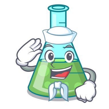 Denizci bilim kabı karakter karikatür