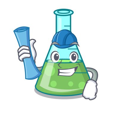 Mimar bilim kabı karakter karikatür