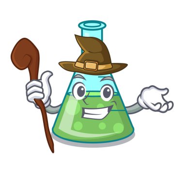 Cadı bilim kabı maskot çizgi film