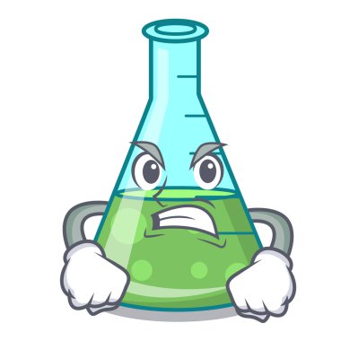 Kızgın bilim kabı maskot çizgi film