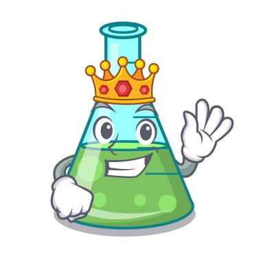 Kral bilim kabı maskot çizgi film