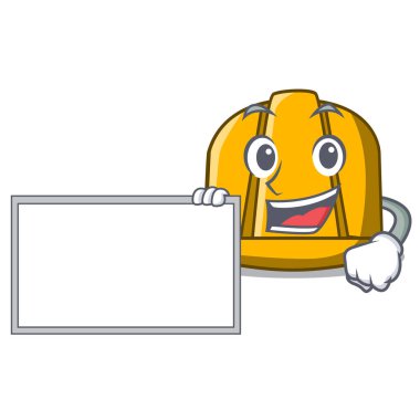 Yönetim Kurulu inşaat kask karakter karikatür vektör çizim ile