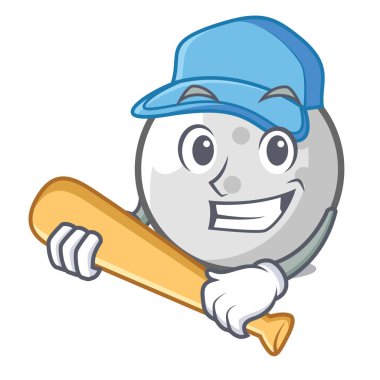 İskambil beyzbol golf topu karakter karikatür vektör çizim