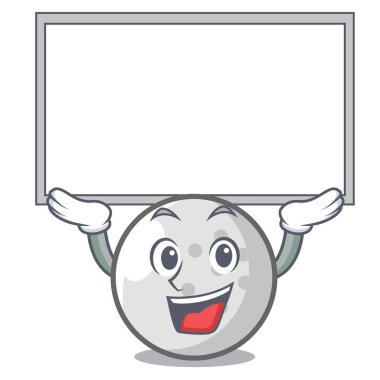 Yönetim Kurulu golf topu karakter karikatür vektör çizim