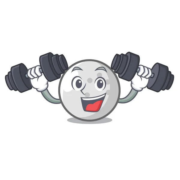 Γυμναστήριο Γκολφ Μπάλα Χαρακτήρα Καρτούν Εικονογράφηση Φορέα — Διανυσματικό Αρχείο