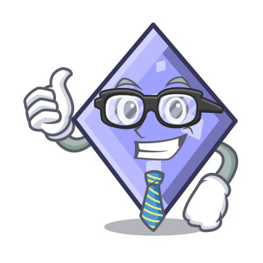 İşadamı rhombus karakter karikatür tarzı