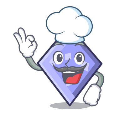 Şef rhombus karakter karikatür tarzı