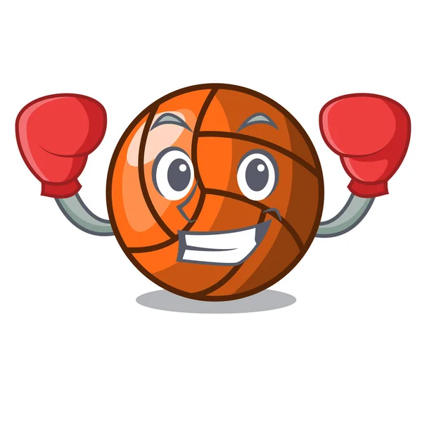拳击排球人物卡通风格矢量 Ilustration — 图库矢量图片