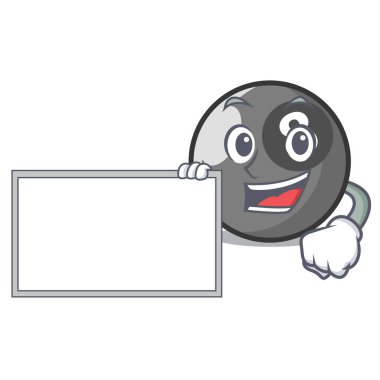 Yönetim Kurulu bilardo topu karakter karikatür ile