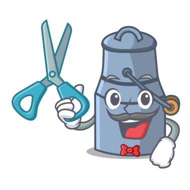 Kuaför süt karikatür karakter