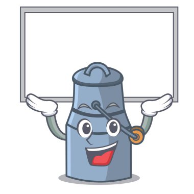 Tahtayı süt karikatür karakter