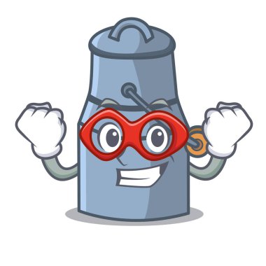 Süper kahraman süt karikatür karakter