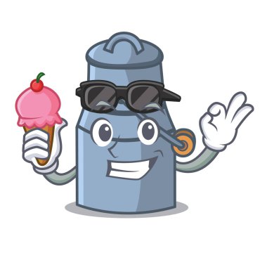 Dondurmalı süt karikatür karakter