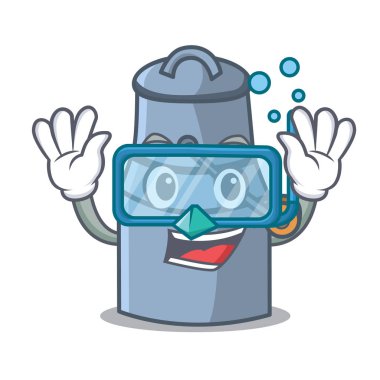 Dalış süt karikatür karakter