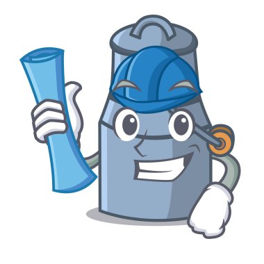 Mimar süt karikatür karakter