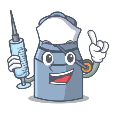 Hemşire süt karikatür karakter