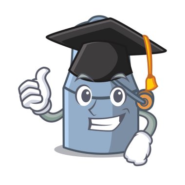 Mezuniyet süt vektör çizim karikatür karakter