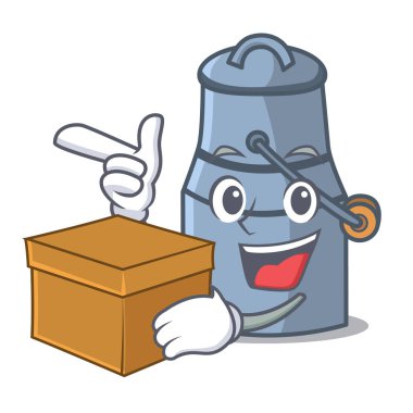Kutu süt karikatür karakter
