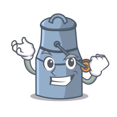 Başarılı süt karikatür karakter