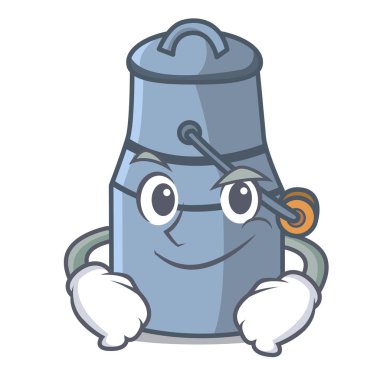 Smirking süt karikatür karakter