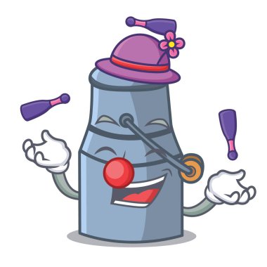 Süt hokkabazlık maskot karikatür