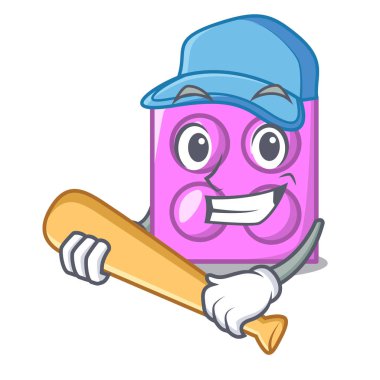 İskambil beyzbol oyuncak tuğla karakter karikatür