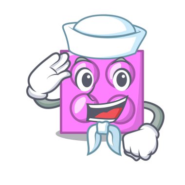 Denizci oyuncak tuğla karakter karikatür