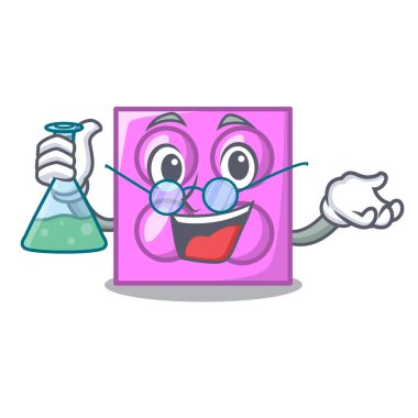 Profesör oyuncak tuğla karakter karikatür