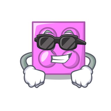 Süper cool oyuncak tuğla karakter karikatür