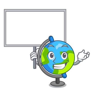 Yönetim Kurulu küre karakter karikatür tarzı getirmek