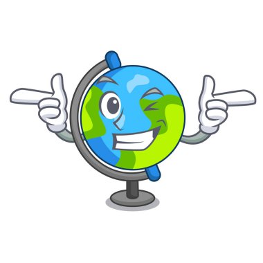 Wink küre karakter karikatür tarzı