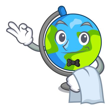 Garson küre maskot karikatür tarzı