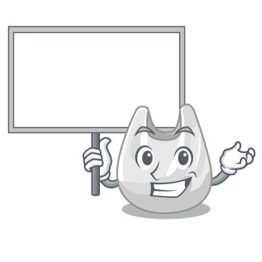 Tahta plastik torba karakter karikatür getirmek