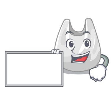 Tahta plastik torba karakter karikatür ile