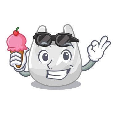 Dondurma plastik torba karakter karikatür ile
