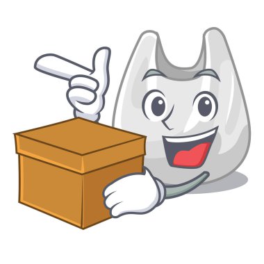 Kutu plastik torba karakter karikatür ile