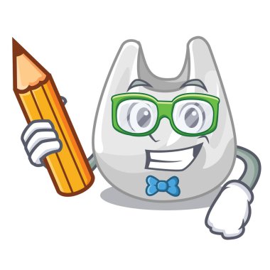 Öğrenci plastik torba karakter karikatür