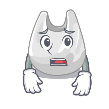 Korkarım plastik torba maskot çizgi film