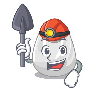 Madenci plastik torba maskot çizgi film