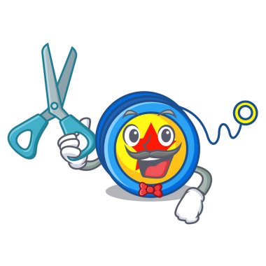 Yoyo karakter karikatür tarzı berber