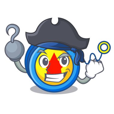 Korsan yoyo karakter karikatür tarzı