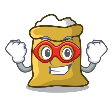 Süper kahraman un karakter karikatür tarzı vektör çizim