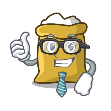 İşadamı un karakter karikatür tarzı vektör çizim