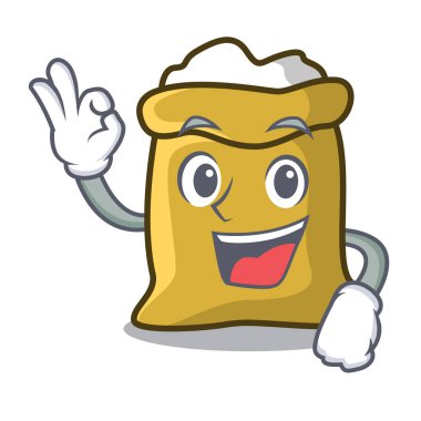 Tamam un karakter karikatür tarzı vektör çizim