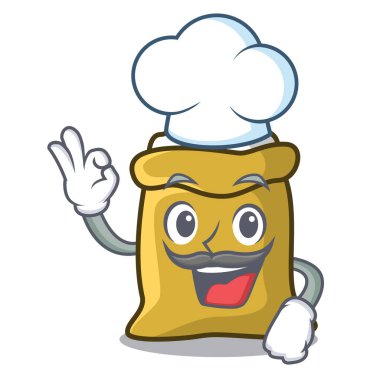 Şef un karakter karikatür tarzı vektör çizim